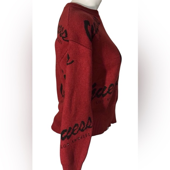 Guess Women's Bold Red Logo Sweater size S . - Picture 4 of 10